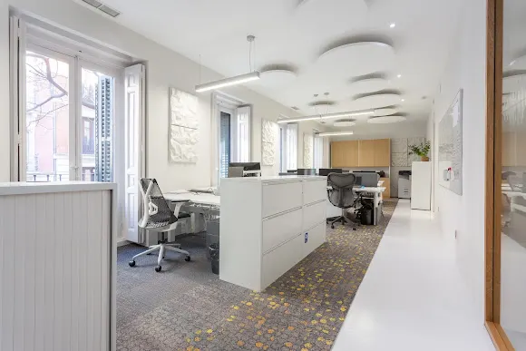 Diseño interiorismo de oficinas Ivory Arquitectura - Madrid
