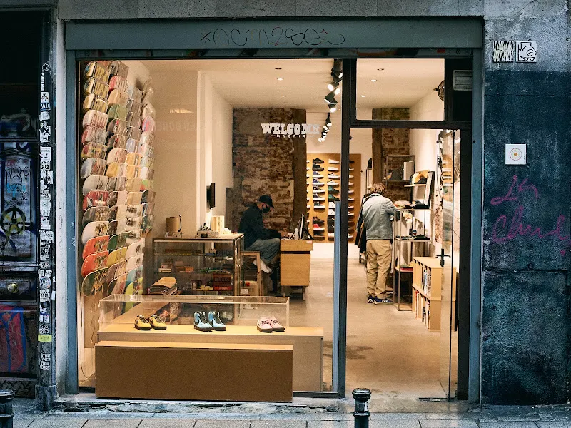 welcome skateboarding shop